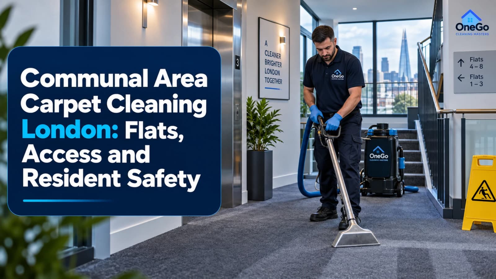 Communal Area Carpet Cleaning London: Flats, Access and Resident Safety featured image for OneGo Cleaning Masters
