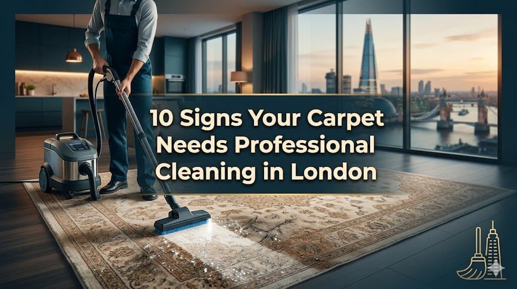 Dirty carpet? Discover the 10 warning signs your carpet needs professional cleaning in London. From stubborn stains and bad odours to dirty carpet health risks, expert advice from One Go Cleaning Masters.