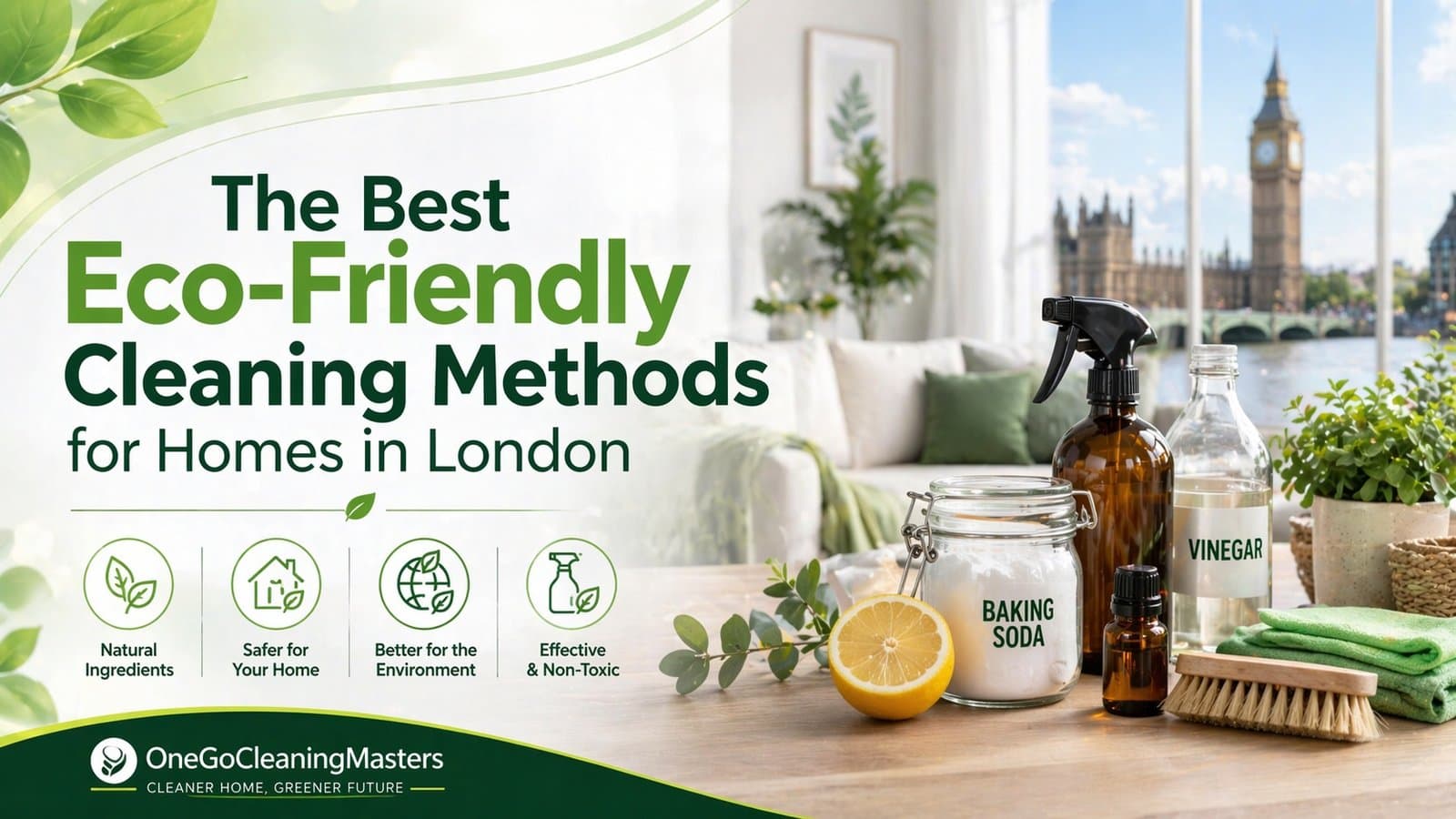 Discover professional eco-friendly cleaning methods for London homes. Safe, effective green cleaning solutions from certified cleaning experts.