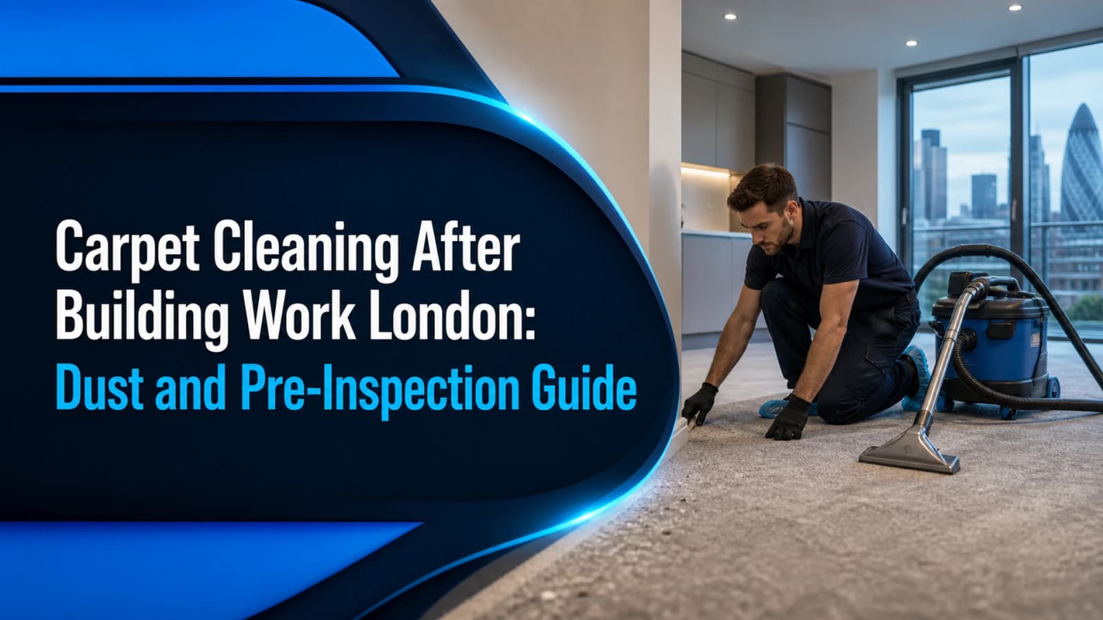 Carpet cleaning after building work London dust and pre-inspection guide
