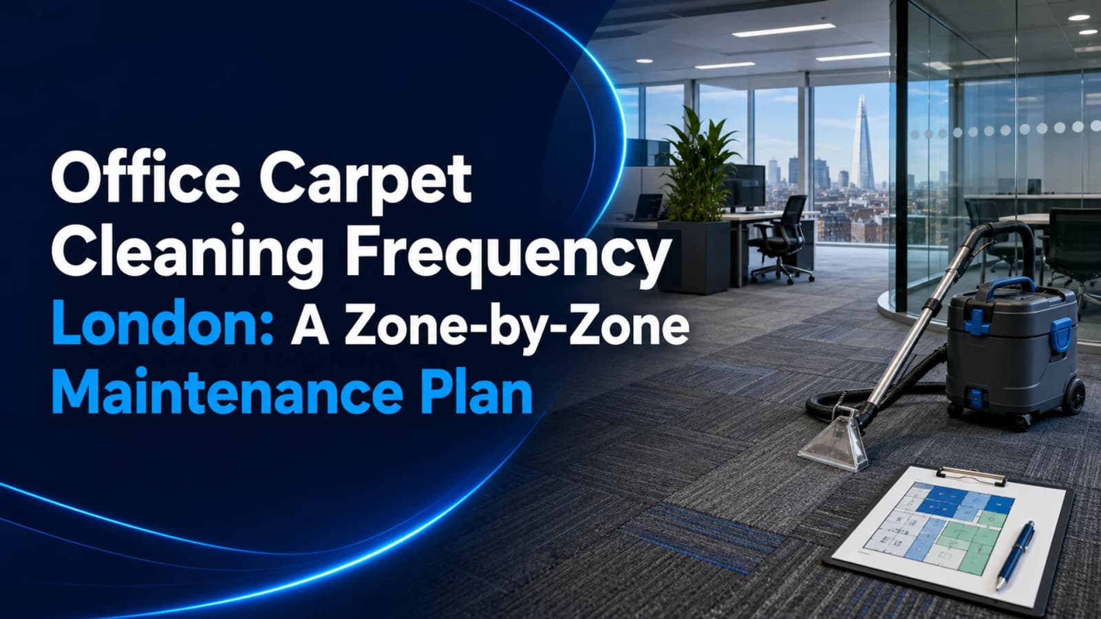 Office carpet cleaning frequency London zone by zone maintenance plan