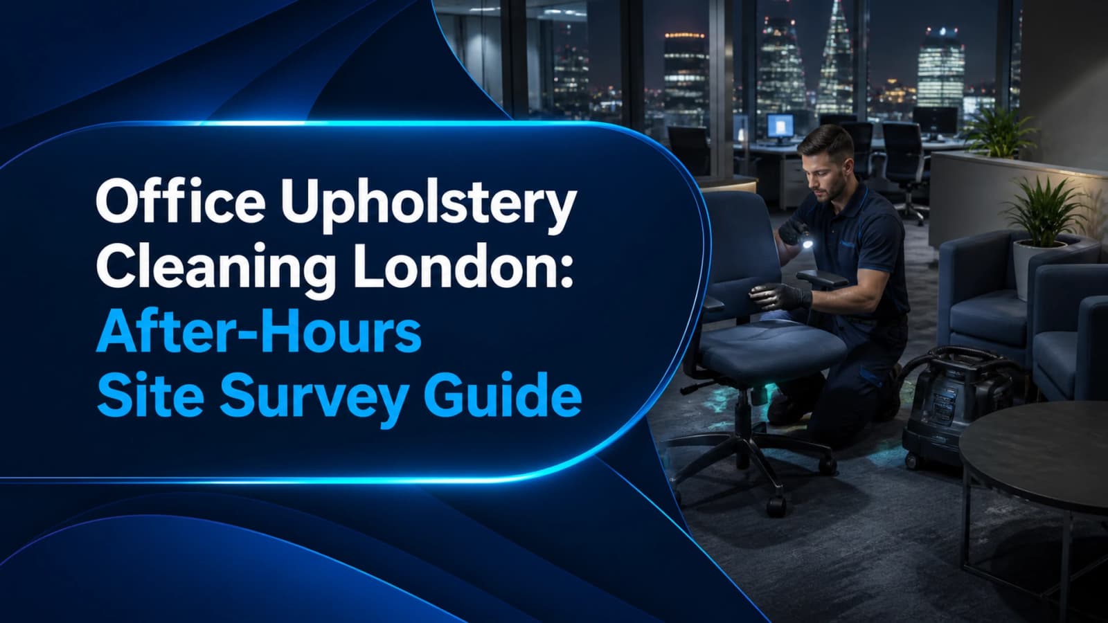 Office upholstery cleaning London after hours site survey guide