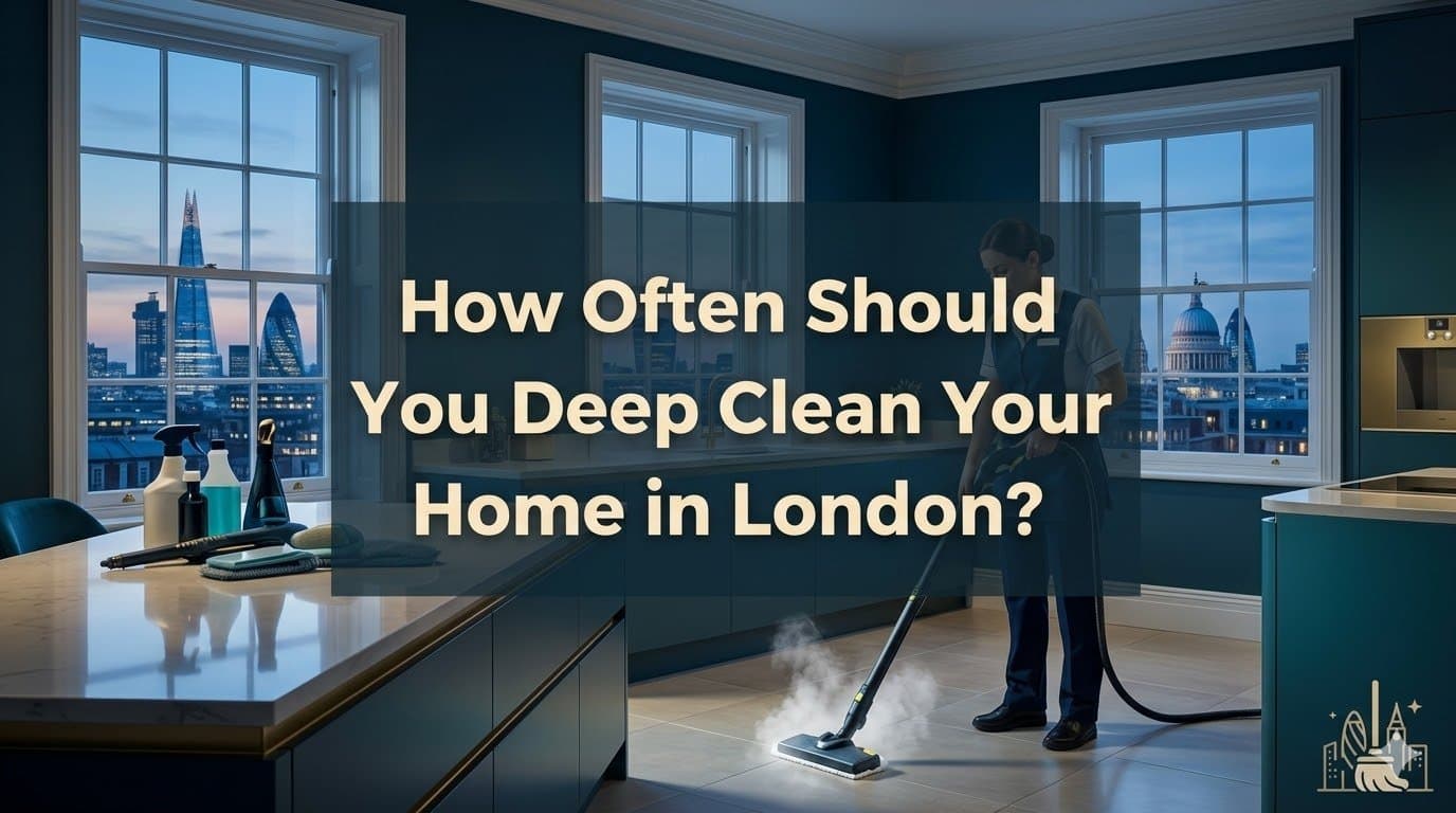 Wondering how often to deep clean your London home? Our expert home sanitation tips, room-by-room deep clean checklist & when to call professional deep cleaning specialists will help. Read now.