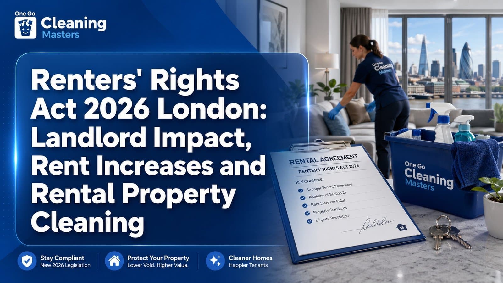 Renters' Rights Act 2026 London impact on landlords, rent rises, pets, cleaning records and rental property handovers.