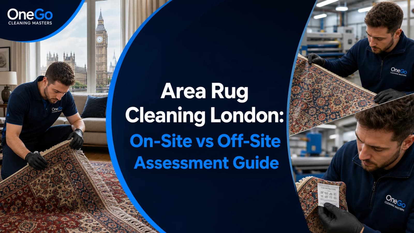 Area rug cleaning London on-site versus off-site assessment with rug inspection