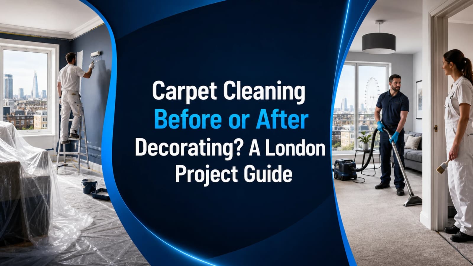 Carpet cleaning before or after decorating London project guide