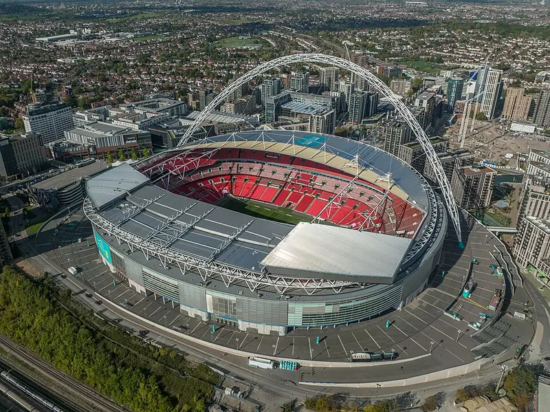 Wembley Stadium in Brent, London