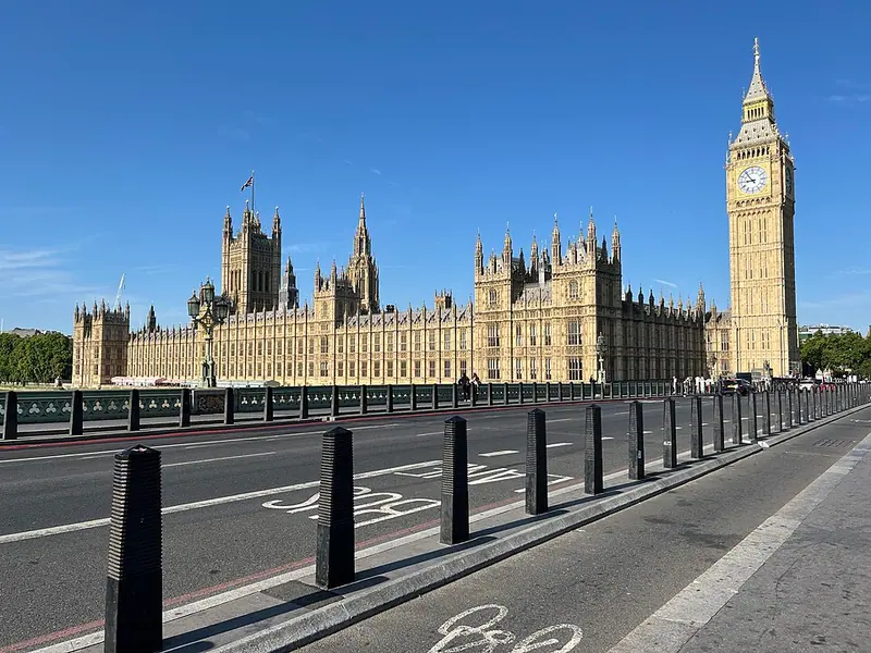 Palace of Westminster in Westminster, London