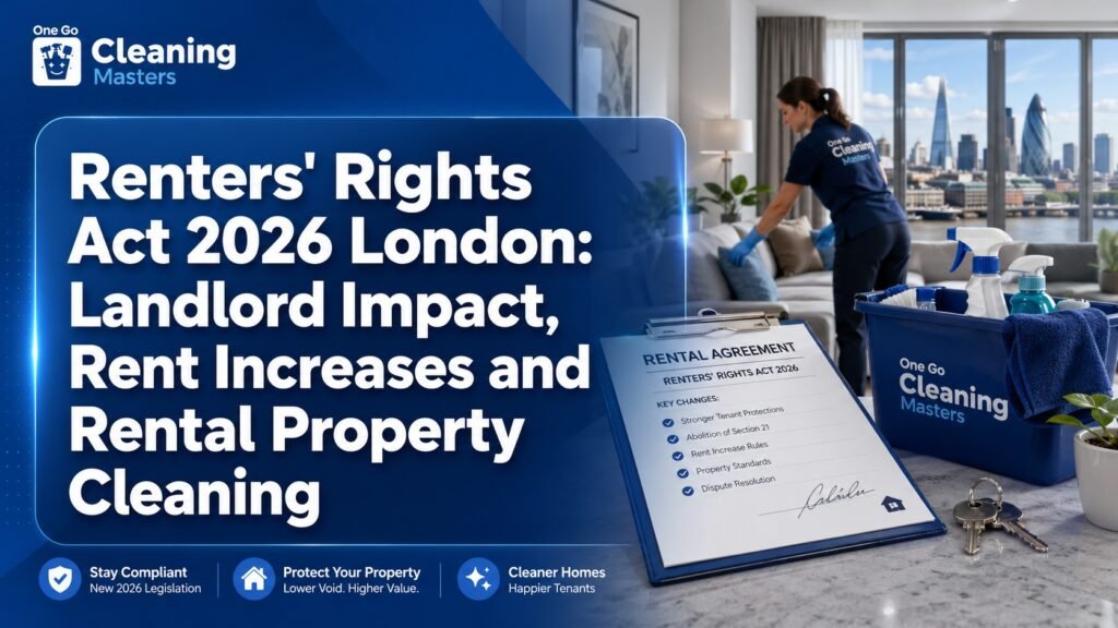 Renters' Rights Act 2026 London impact on landlords, rent rises, pets, cleaning records and rental property handovers.
