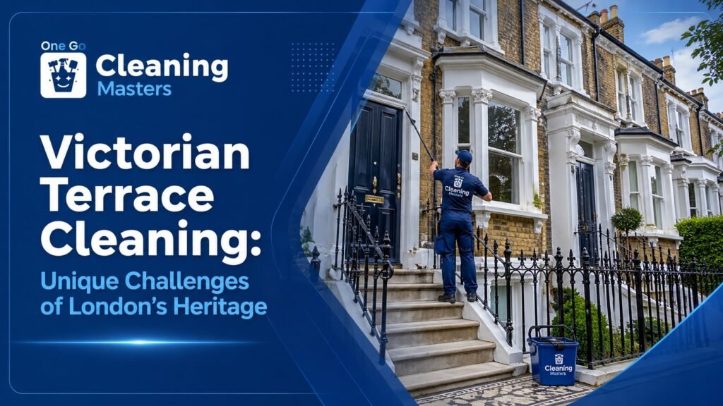 Victorian terraces are a key part of London’s architectural heritage, but cleaning them requires specialist care. From original timber floors and encaustic tiles to ornate cornicing, soot buildup, damp issues, and delicate plasterwork, this guide explains the main cleaning challenges of Victorian homes and the safest ways to maintain them.