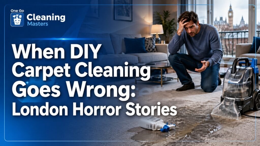 DIY carpet cleaning mistakes London homeowners make, from over-wetting and bleach damage to colour bleeding, repair costs and when to call professionals.