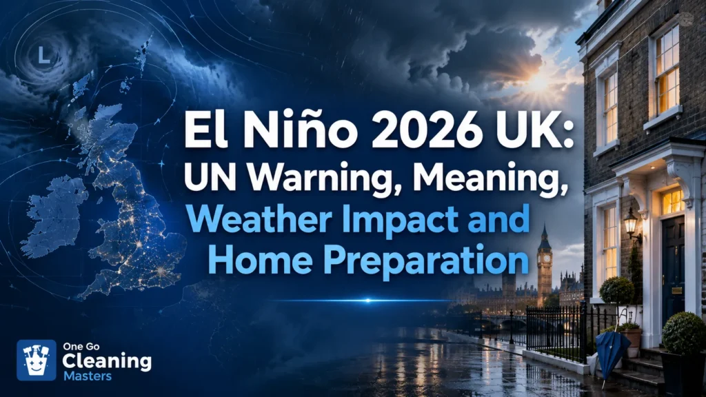 El Niño 2026 UK guide covering UN warning, ENSO meaning, weather impact, global risks and London home preparation.