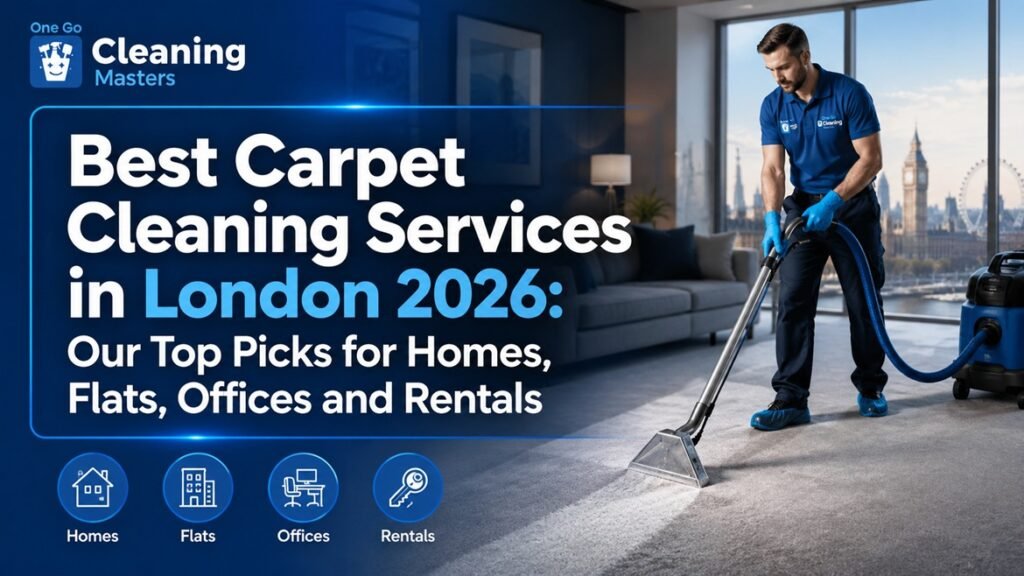 Best carpet cleaning services in London 2026 guide for homes, flats, offices, rugs, pets, steam cleaning and dry cleaning.
