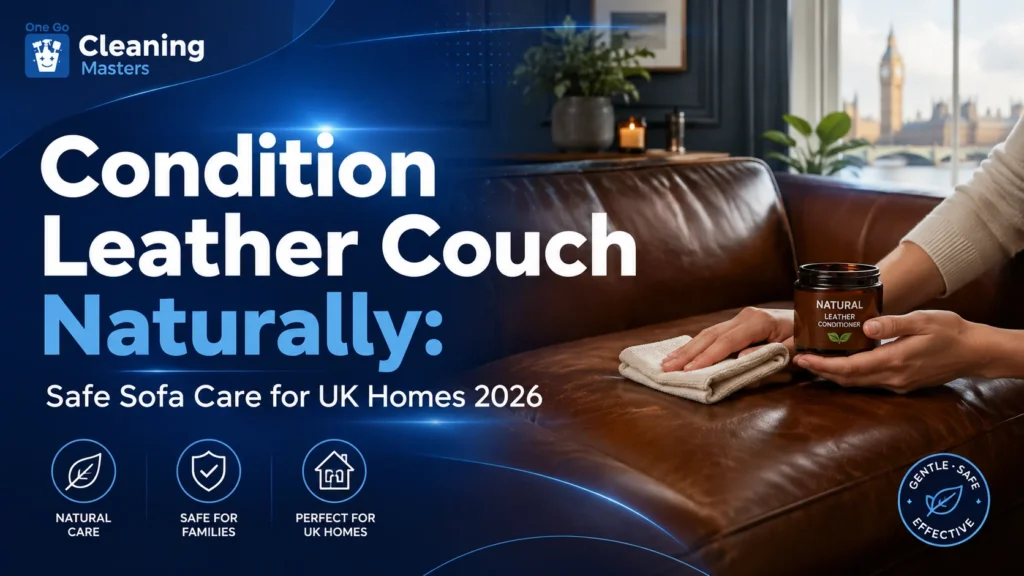 Condition leather couch naturally with safe UK sofa care, homemade cleaner advice, leather conditioner alternatives and crack repair guidance.