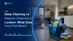 Deep cleaning vs regular cleaning London flat comparison