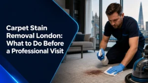 Carpet stain removal London preparation before a professional visit