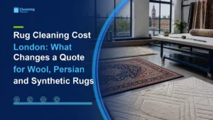 Rug cleaning cost London guide with wool Persian and synthetic rugs